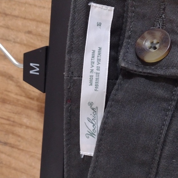 Woolrich Army Green High Waisted Flannel Lined Pants Size 16 W 38" L 32" - Picture 6 of 12